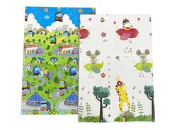 Дитячий термокилимок двосторонній Складний Літак ХРЕ 005/025 Цирк 180х120x0,8cм +сумка